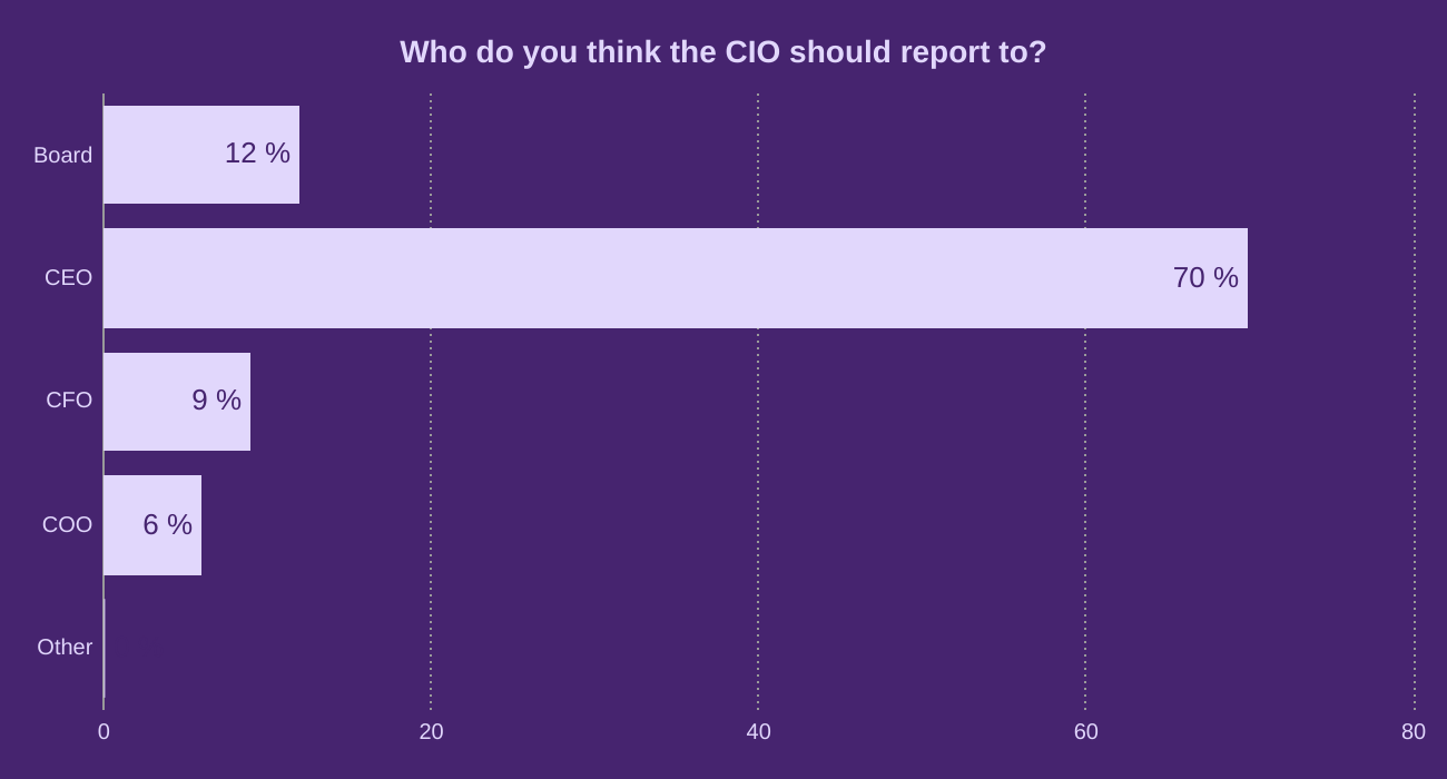Who do you think the CIO should report to?